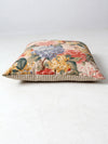 vintage cottage floral throw pillow