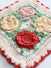 vintage floral crotchet pot holder