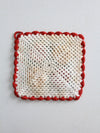 vintage floral crotchet pot holder