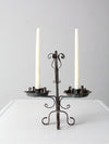 vintage wrought iron candle holder