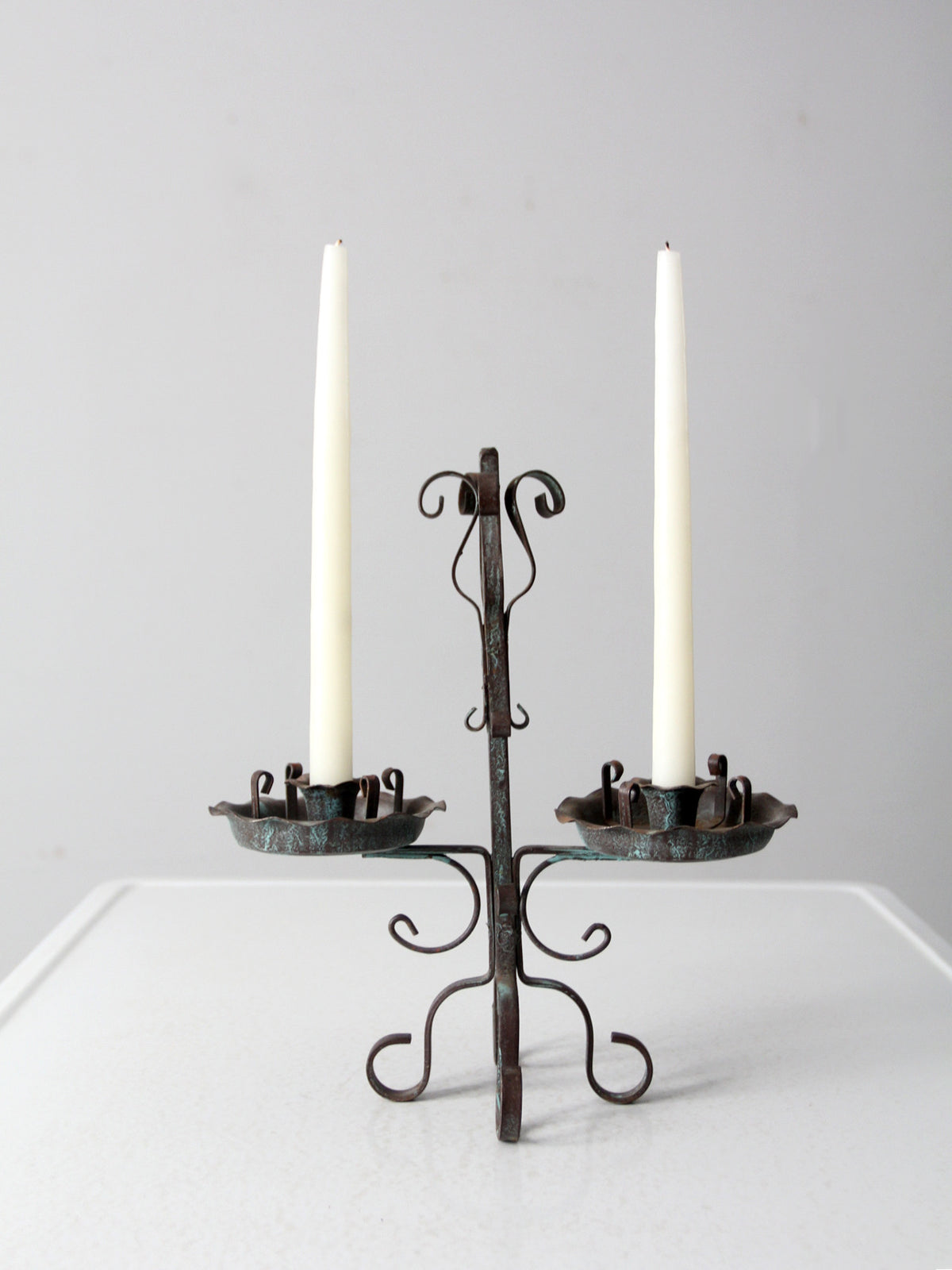 Pair of vintage brass mid century modern candlestick holders. – Lillian Grey