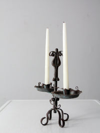 vintage wrought iron candle holder