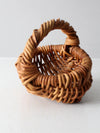 vintage small melon basket