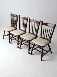 vintage painted oak dining chairs set of 4