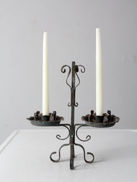 vintage wrought iron candle holder