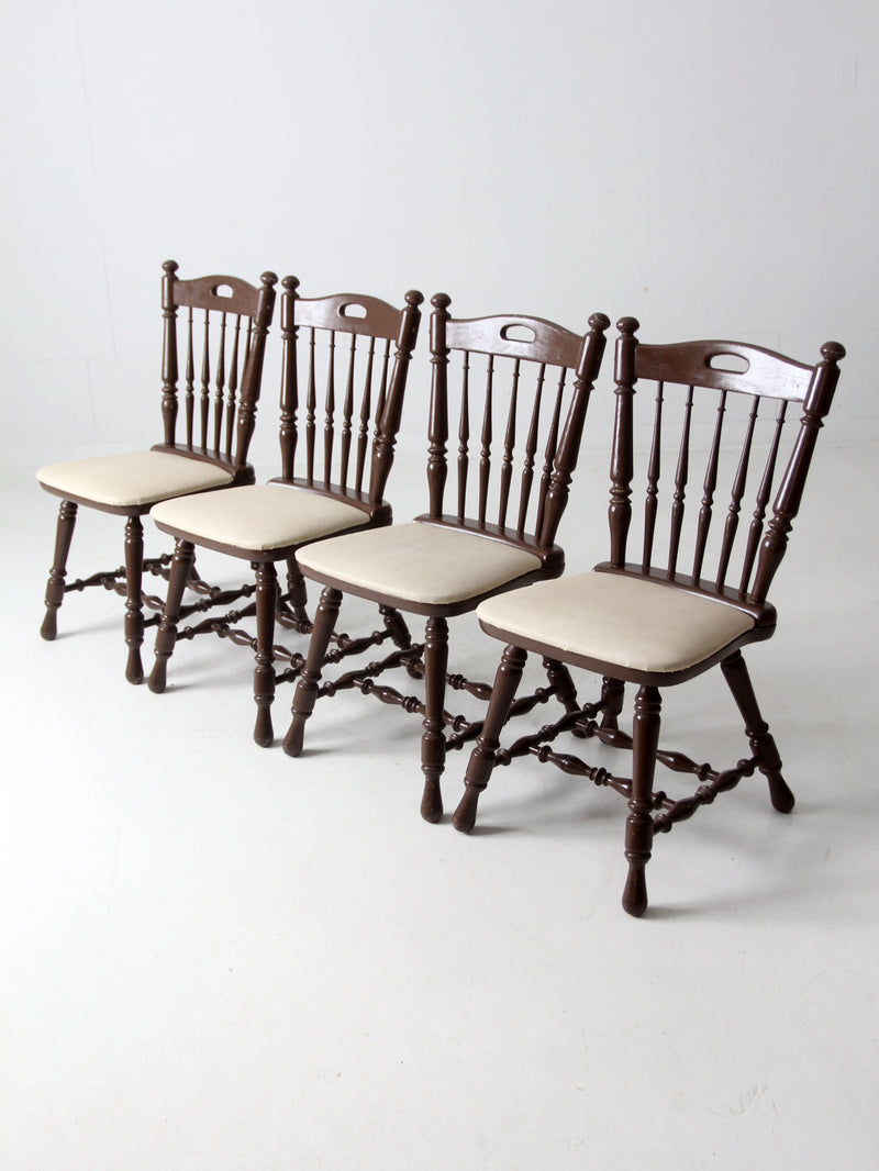 vintage painted oak dining chairs set of 4