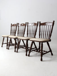 vintage painted oak dining chairs set of 4
