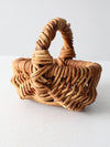 vintage small melon basket