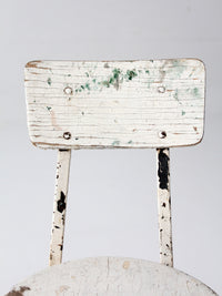 vintage child's wood and metal school chair