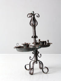 vintage wrought iron candle holder
