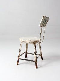vintage child's wood and metal school chair