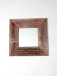 vintage barn wood wall mirror