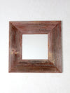 vintage barn wood wall mirror