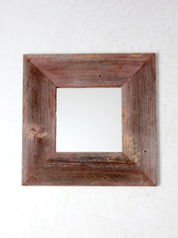 vintage barn wood wall mirror