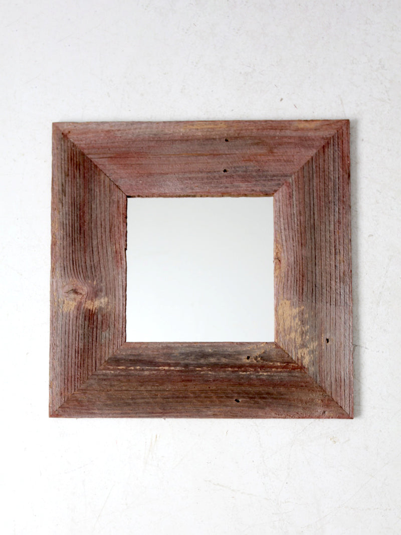 vintage barn wood wall mirror