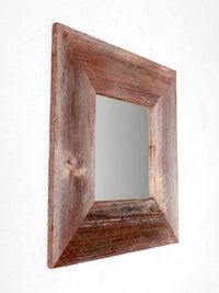 vintage barn wood wall mirror