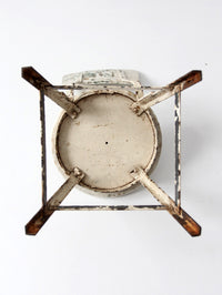vintage child's wood and metal school chair