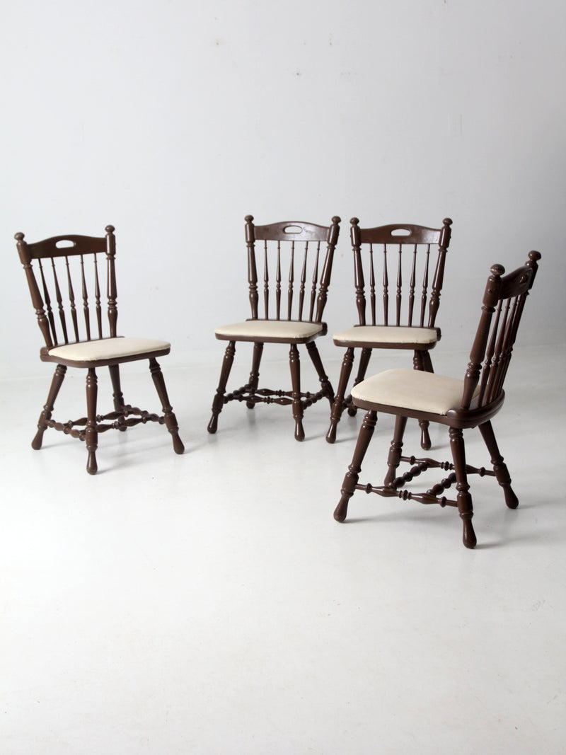 vintage painted oak dining chairs set of 4