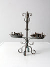 vintage wrought iron candle holder