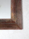 vintage barn wood wall mirror
