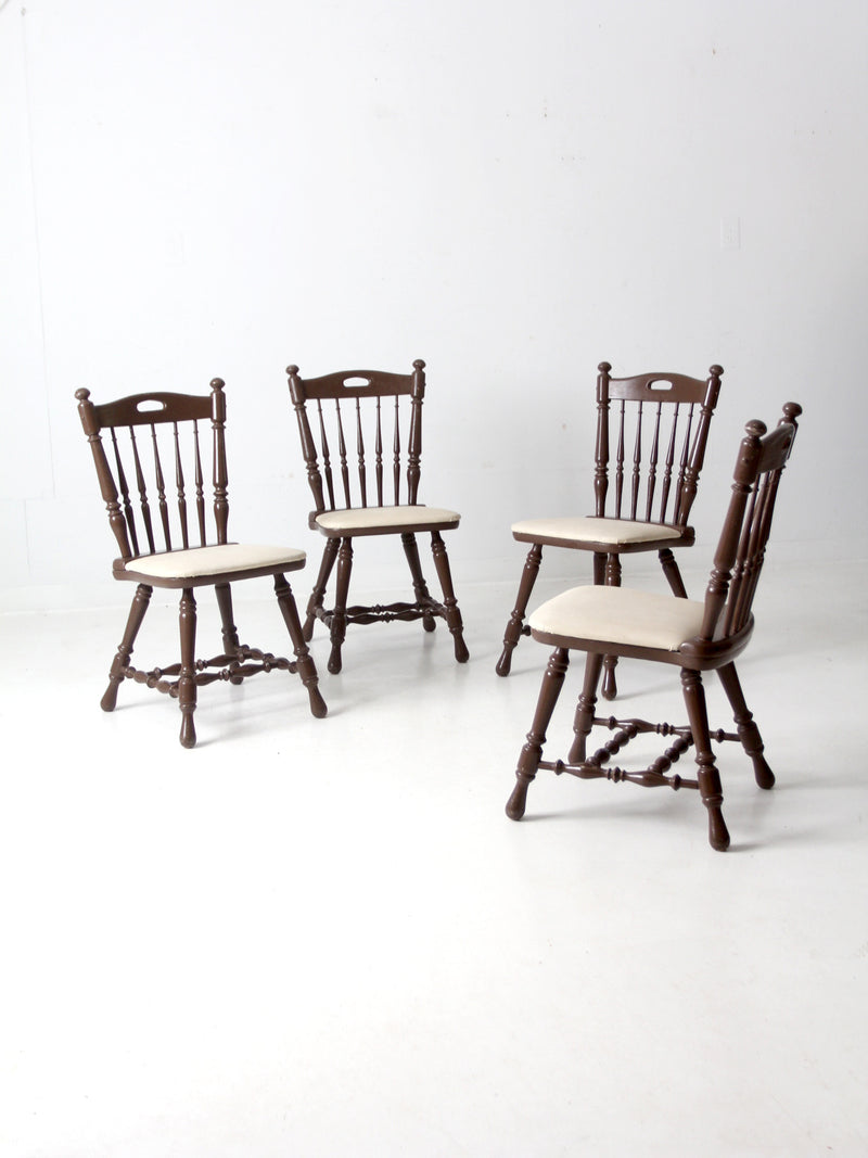 vintage painted oak dining chairs set of 4