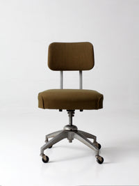 mid-century industrial swivel office chair