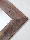vintage barn wood wall mirror
