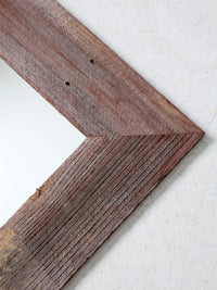vintage barn wood wall mirror
