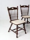 vintage painted oak dining chairs set of 4