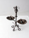 vintage wrought iron candle holder