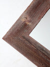 vintage barn wood wall mirror