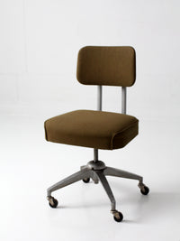 mid-century industrial swivel office chair