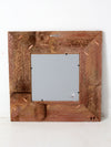 vintage barn wood wall mirror