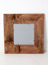 vintage barn wood wall mirror