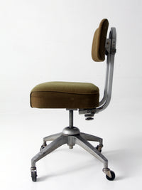 mid-century industrial swivel office chair