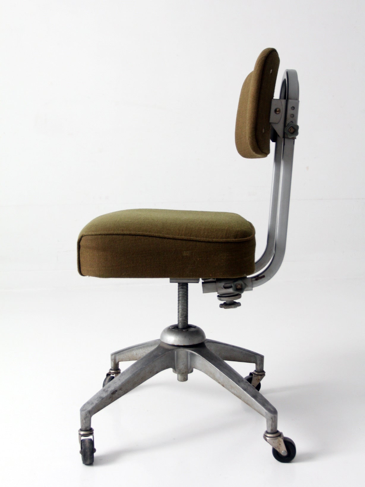 mid-century industrial swivel office chair