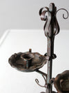 vintage wrought iron candle holder