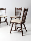 vintage painted oak dining chairs set of 4