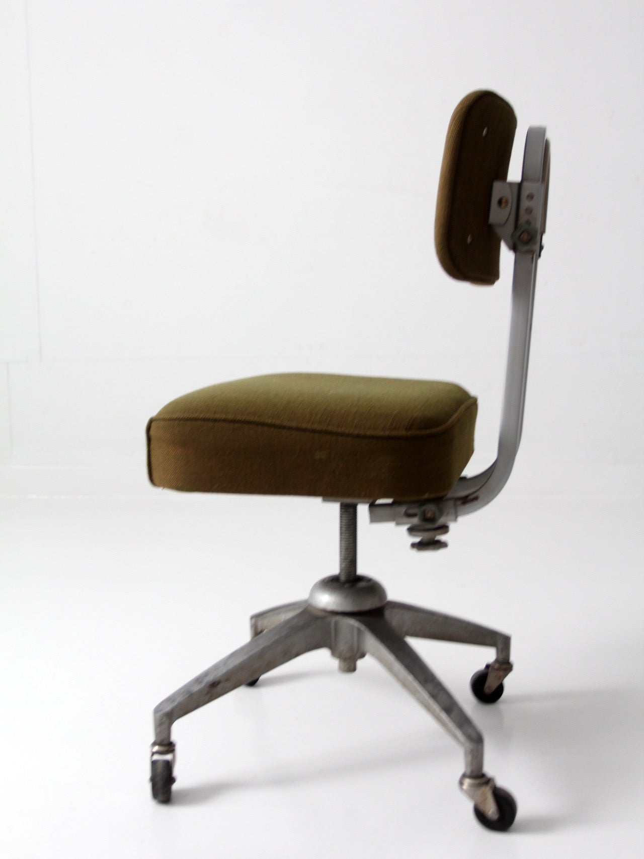 mid-century industrial swivel office chair