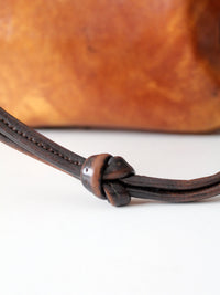 vintage sculptural faux leather shoulder bag