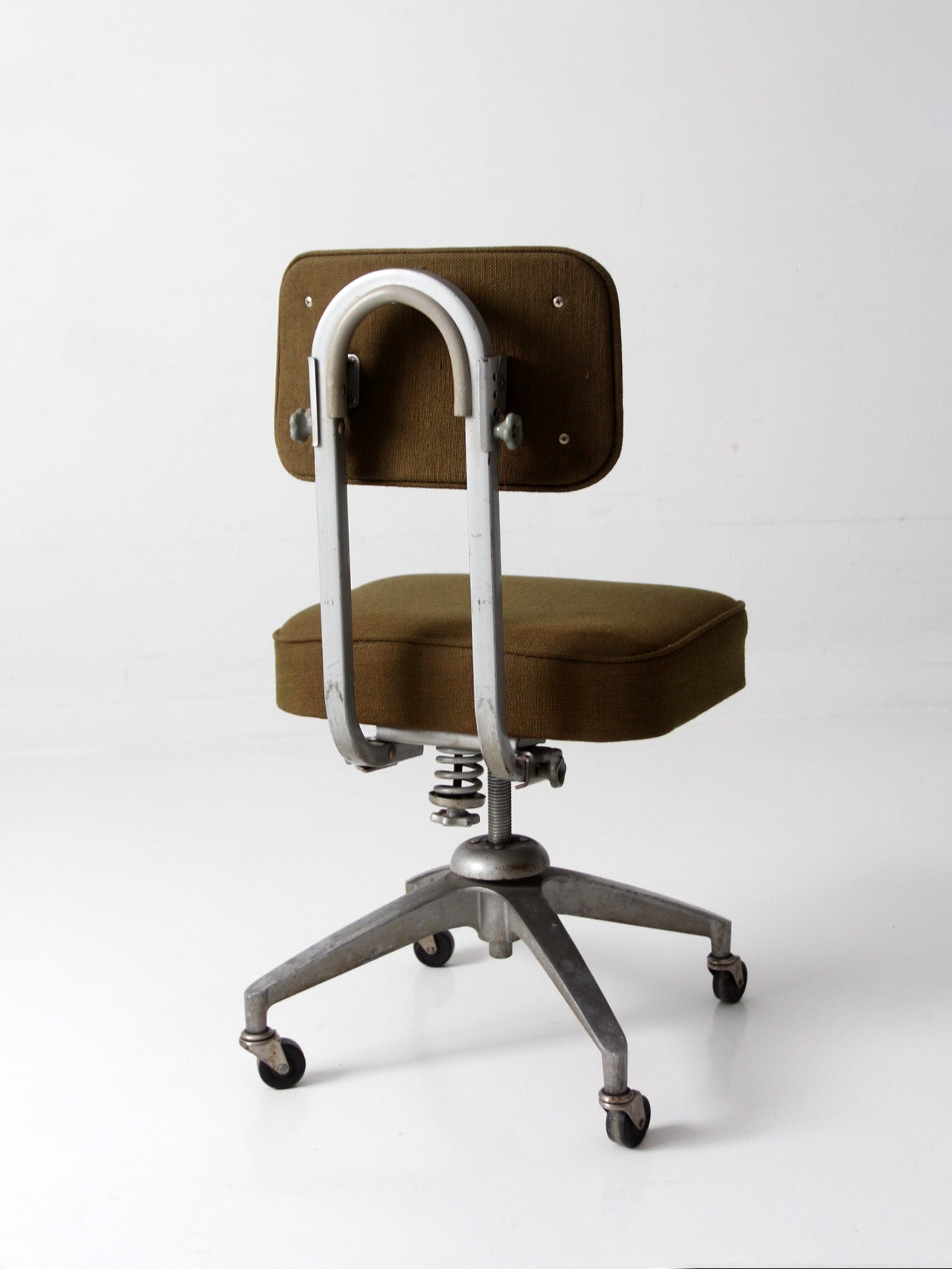 mid-century industrial swivel office chair