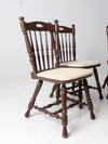 vintage painted oak dining chairs set of 4