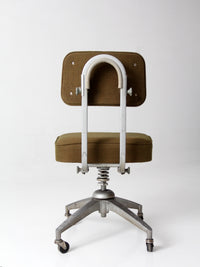 mid-century industrial swivel office chair
