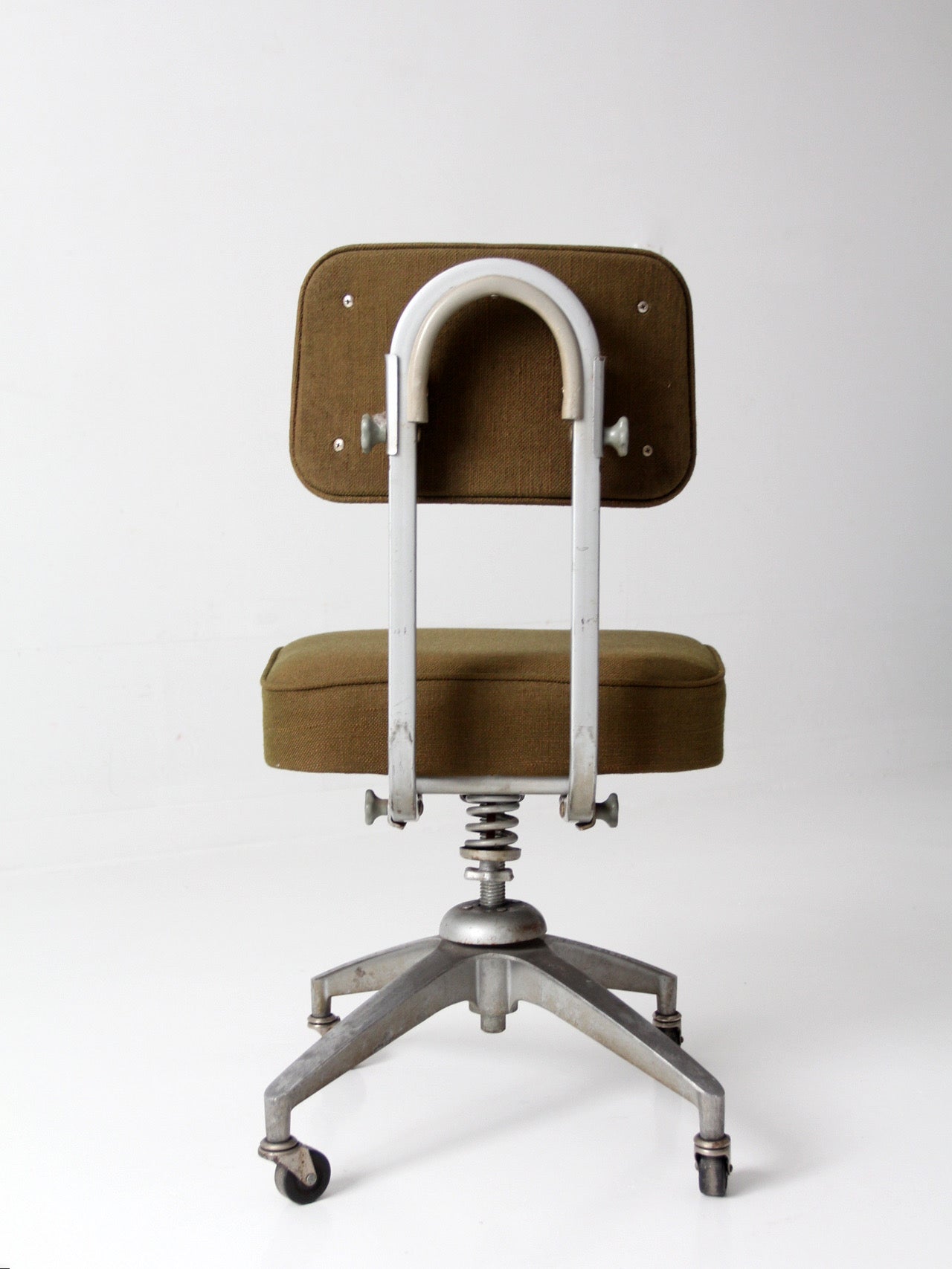 mid-century industrial swivel office chair