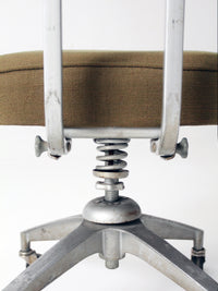 mid-century industrial swivel office chair