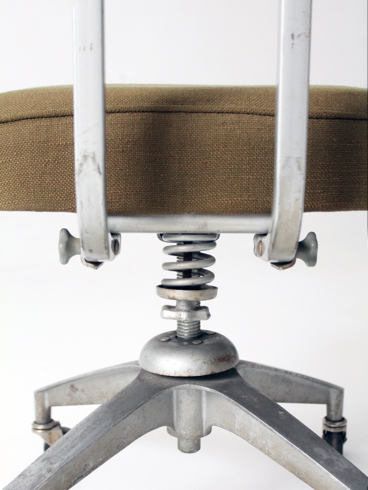 mid-century industrial swivel office chair
