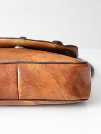 vintage sculptural faux leather shoulder bag