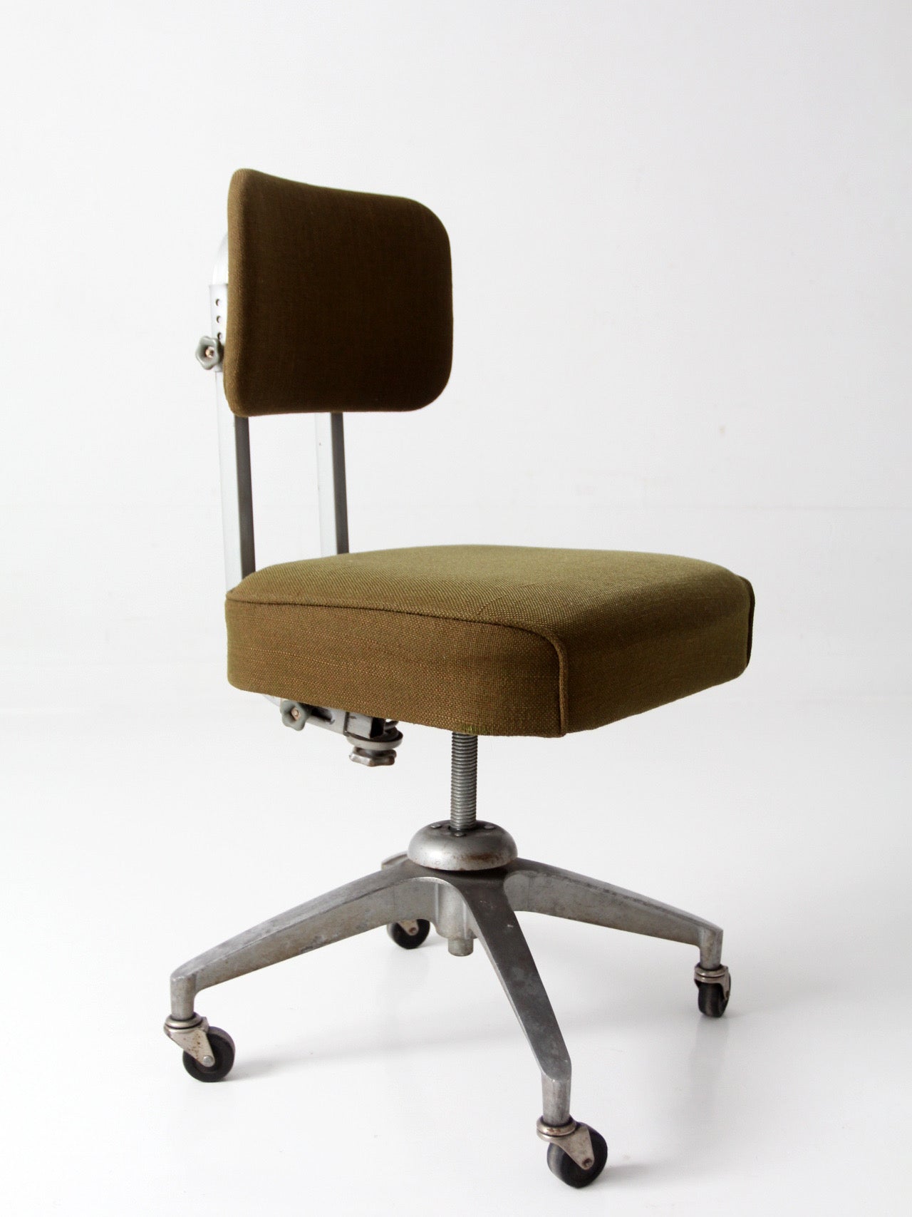 mid-century industrial swivel office chair