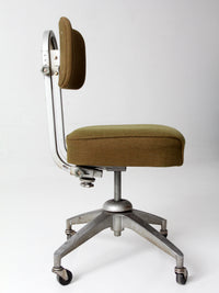 mid-century industrial swivel office chair