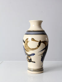 vintage studio pottery vase